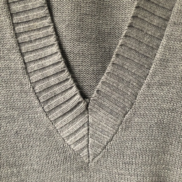 COPY - Wetseal Plunge-neck Sweater Dress - Picture 2 of 4